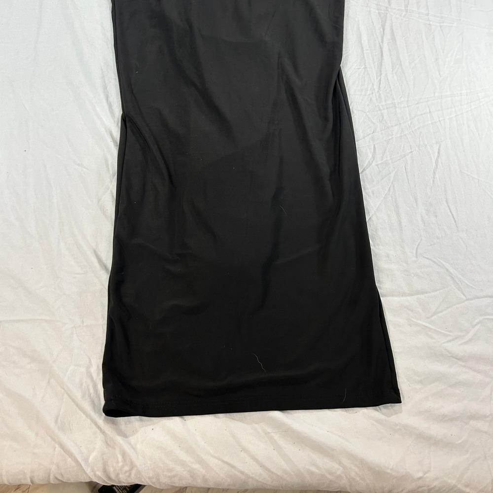 Fashion Nova Deep Down Sleeveless Hooded Maxi Dress Black D9033SL XS NWT - Picture 13 of 15